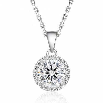 Moissanite Luna Halskette