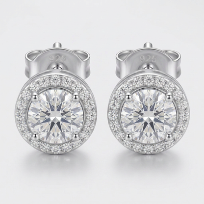 Moissanite Luna Ohrstecker