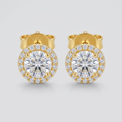 Moissanite Luna Ohrstecker