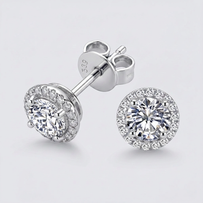 Moissanite Luna Ohrstecker