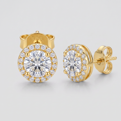 Moissanite Luna Ohrstecker