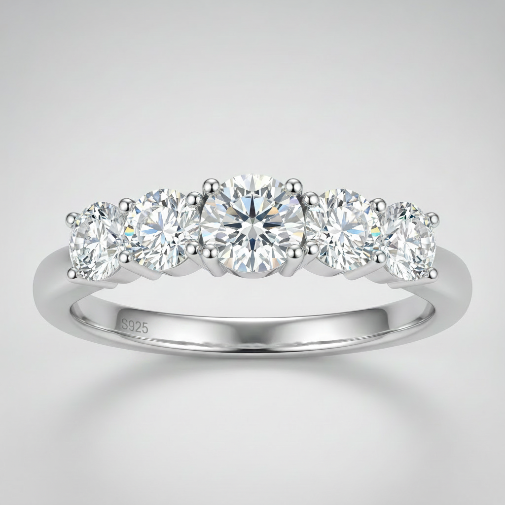 Moissanite Pavé Ring