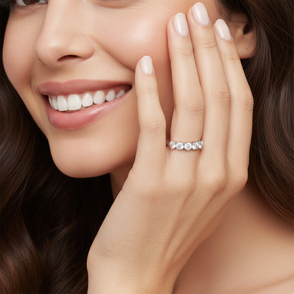 Moissanite Pavé Ring