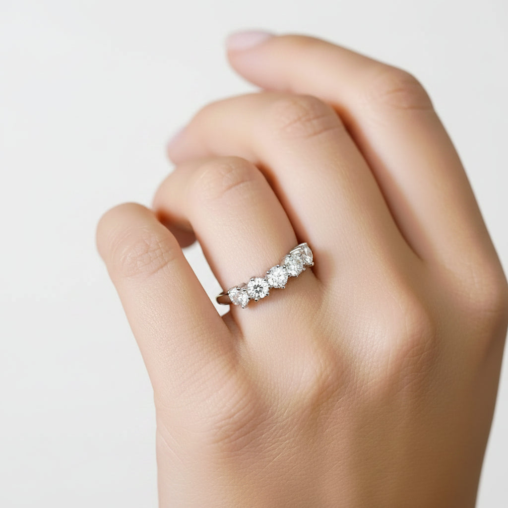 Moissanite Pavé Ring