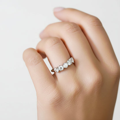 Moissanite Pavé Ring