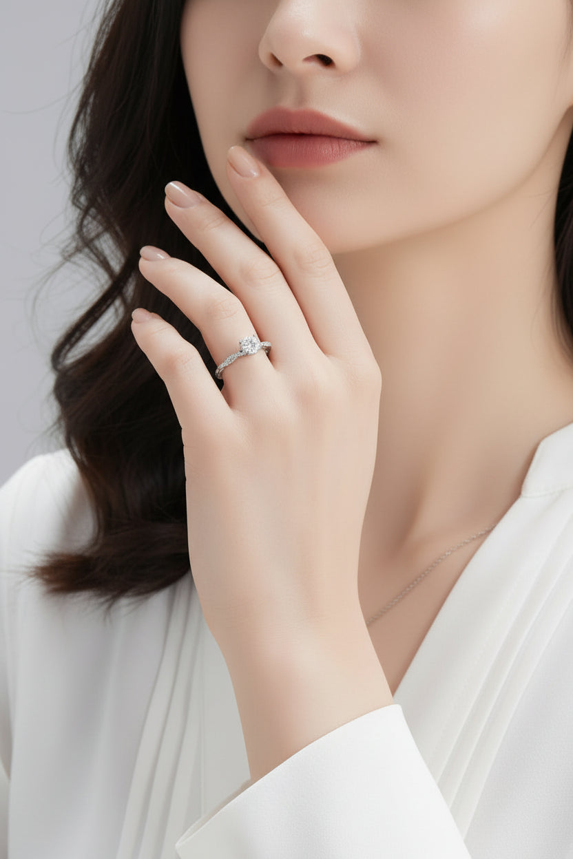 Moissanite Polaris Ring