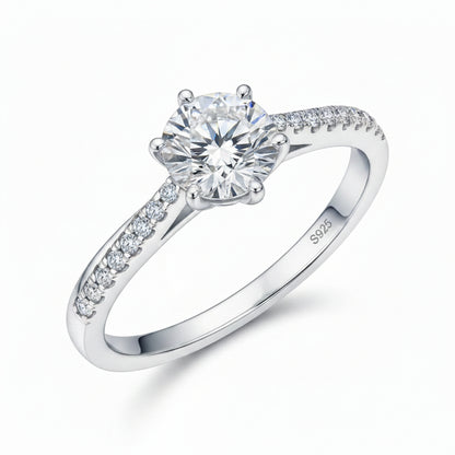 Moissanite Promise Ring