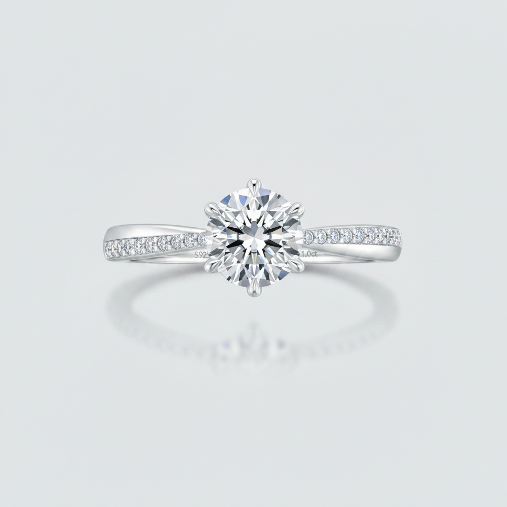 Moissanite Promise Ring