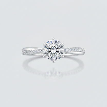 Moissanite Promise Ring