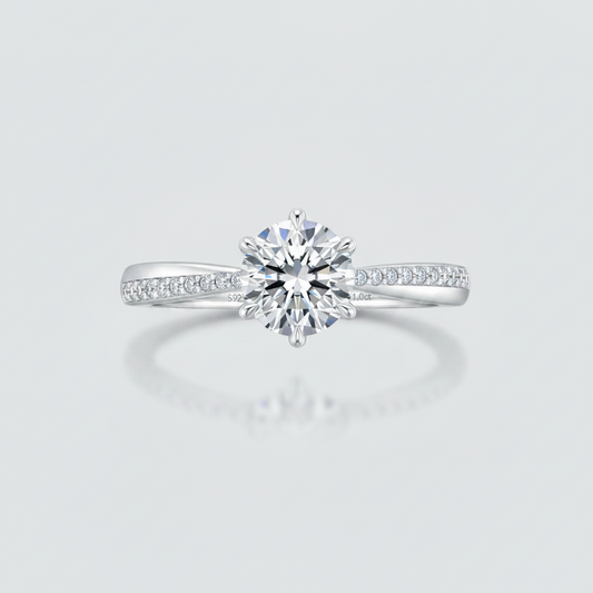 Moissanite Promise Ring