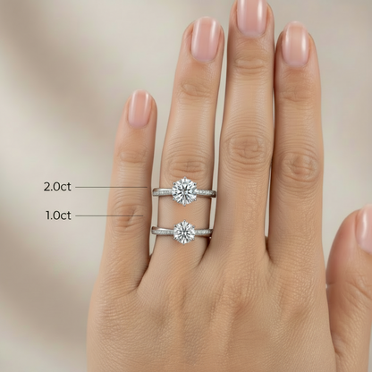 Moissanite Promise Ring