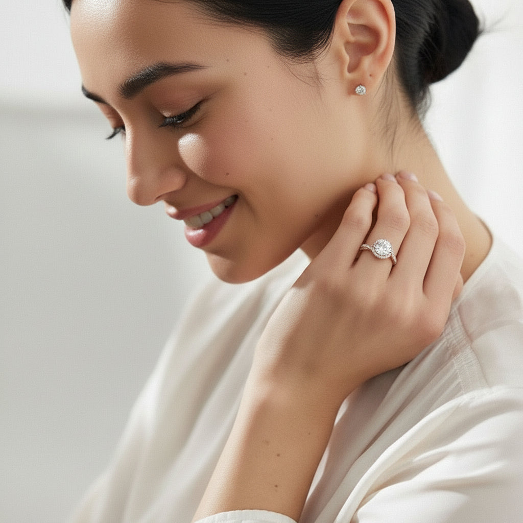 Moissanite Solitär Ring