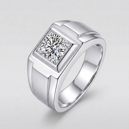 Moissanite Sovereign Herrenring