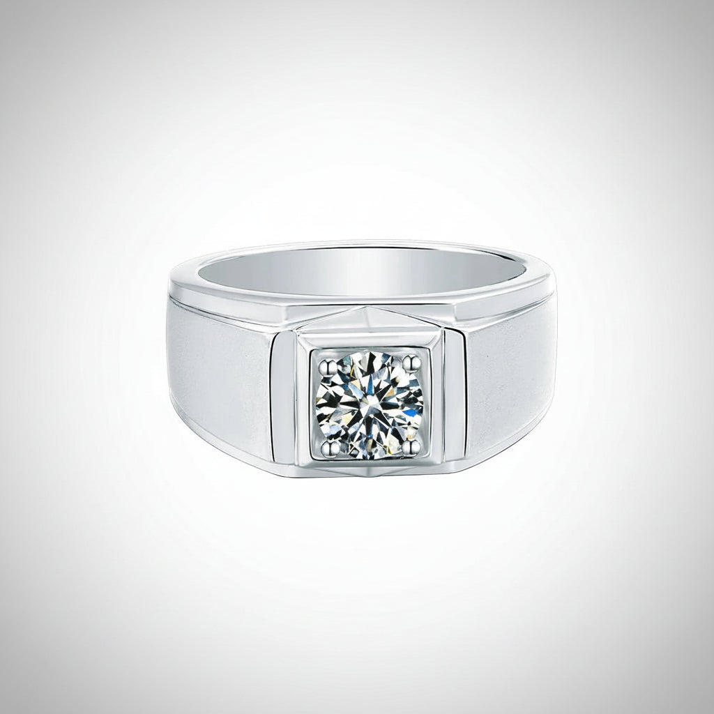 Moissanite Sovereign Herrenring