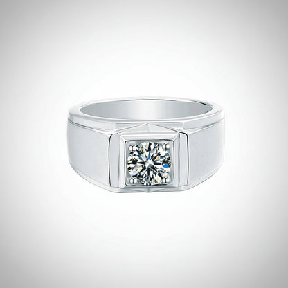 Moissanite Sovereign Herrenring