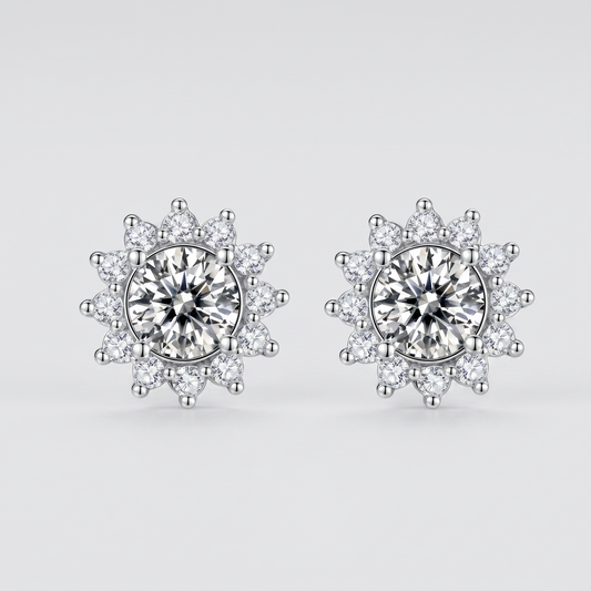 Moissanite Spark Ohrstecker