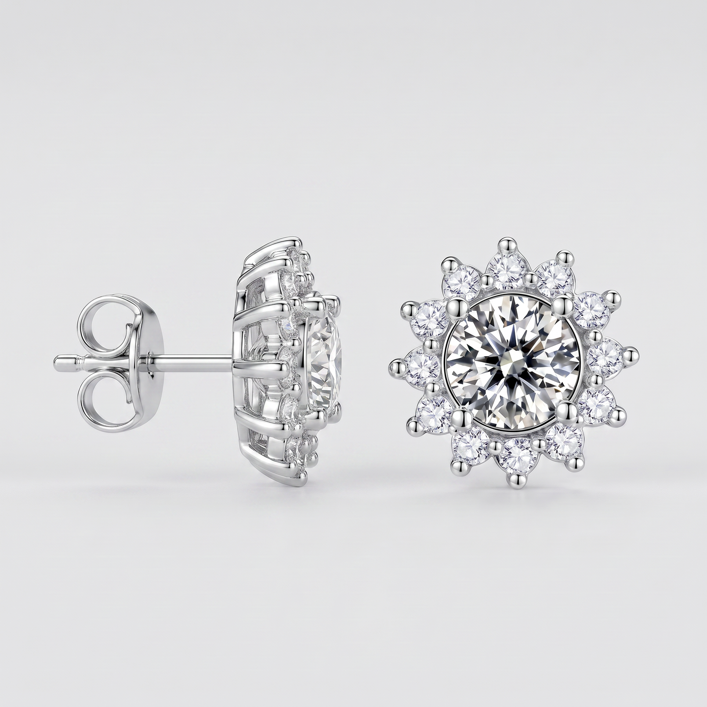 Moissanite Spark Ohrstecker