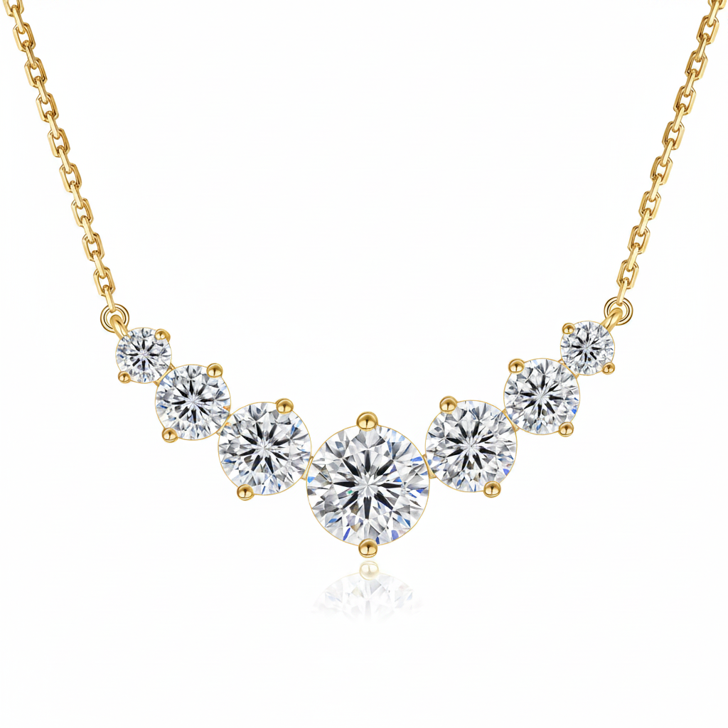 Moissanite Statement Halskette