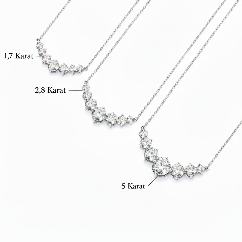 Moissanite Statement Halskette
