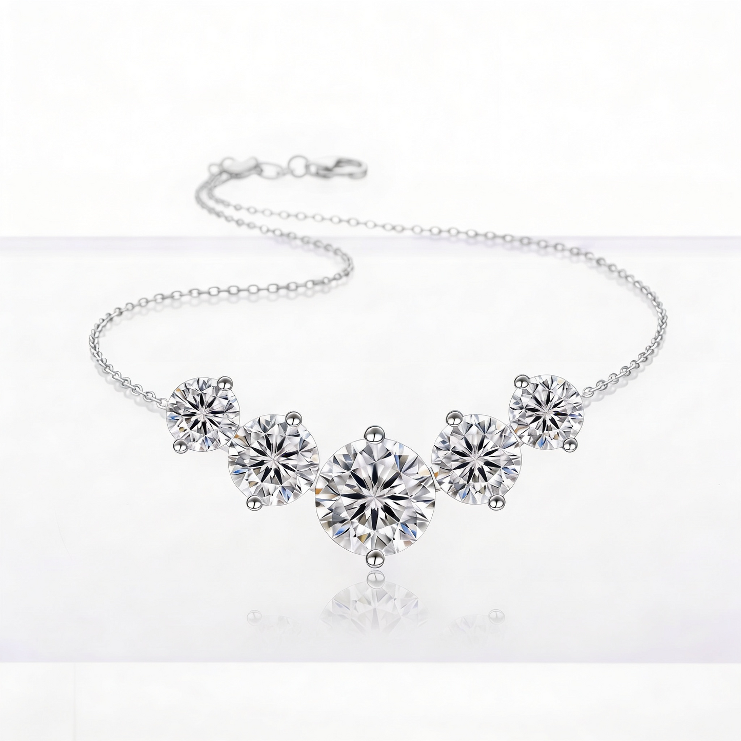 Moissanite Statement Halskette