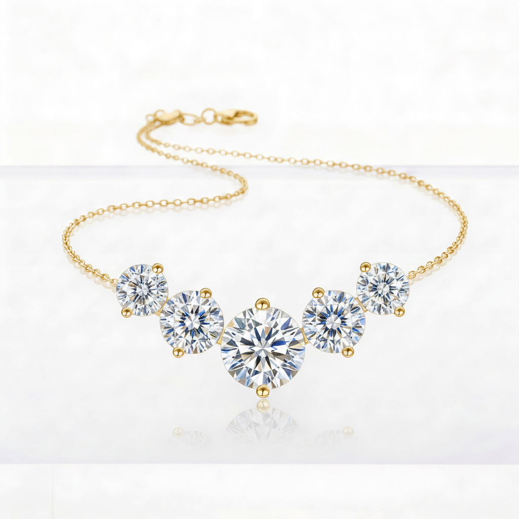 Moissanite Statement Halskette