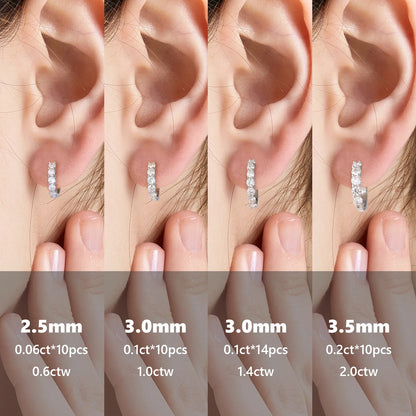 Moissanite Stella Hoops