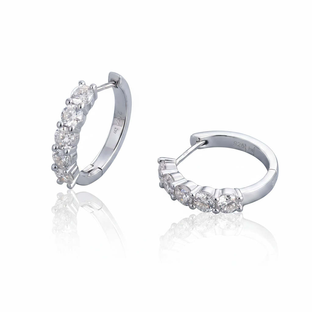 Moissanite Stella Hoops