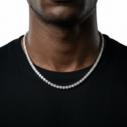 Moissanite Tennis Halskette