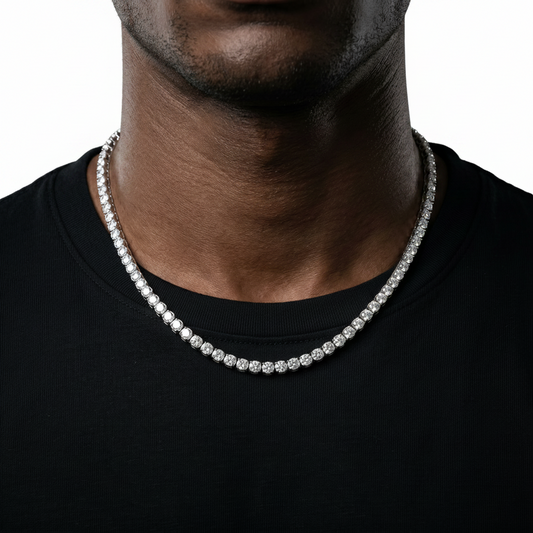 Moissanite Tennis Halskette