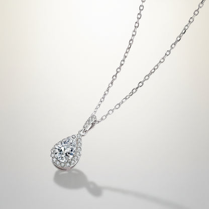 Moissanite Tropfen Halskette
