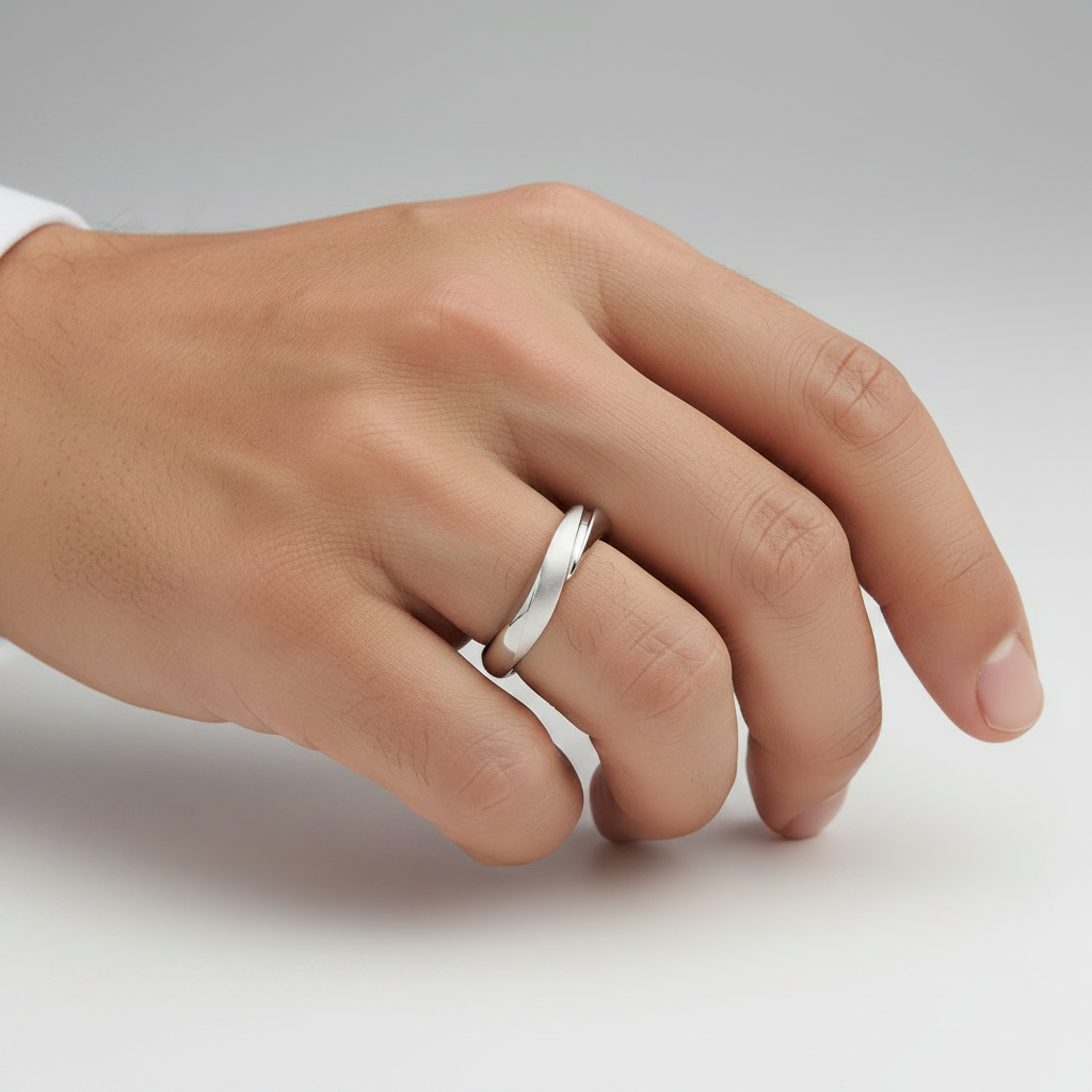 Verstellbarer Herren Silberring