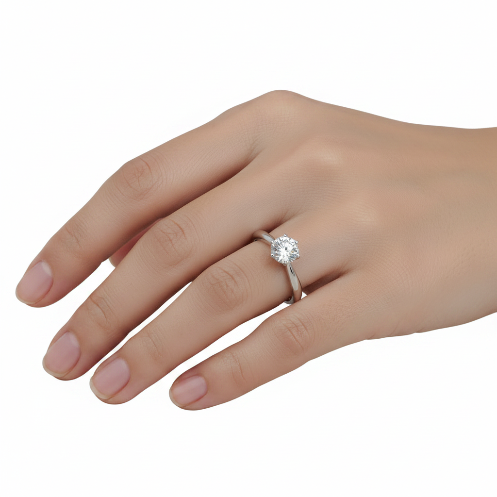 Verstellbarer Moissanite Luméra Ring