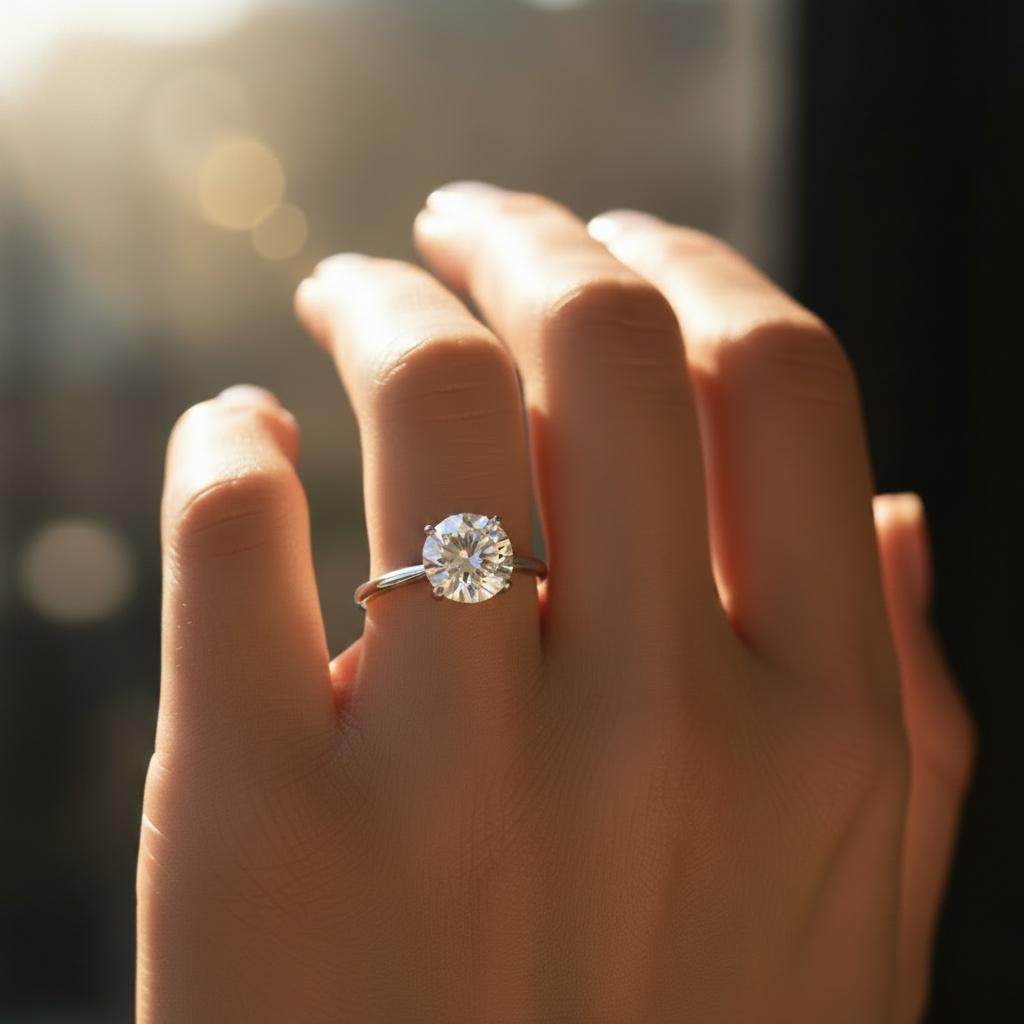 Verstellbarer Moissanite Luméra Ring