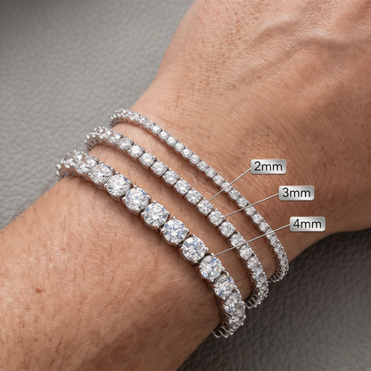 Verstellbares Moissanite Tennis Armband