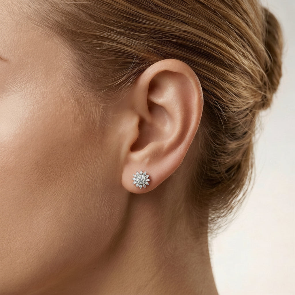 Moissanite Spark Ohrstecker